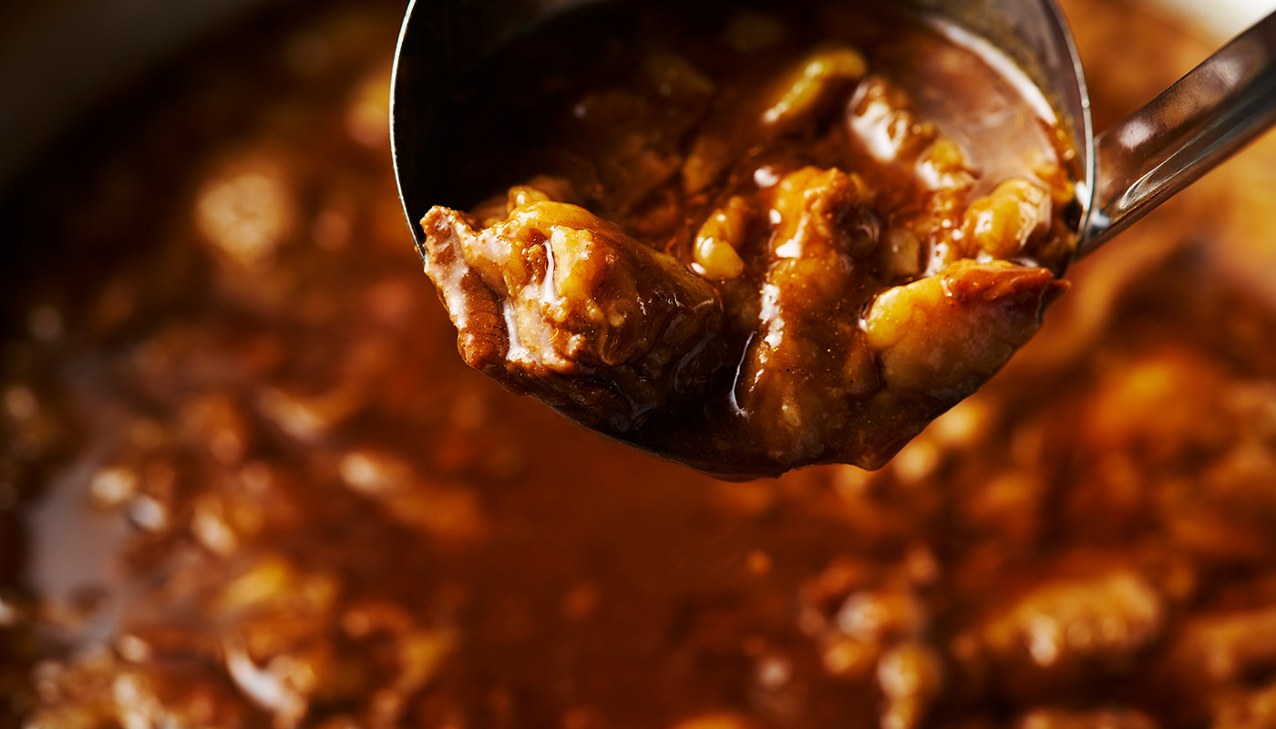 牛すじ入りカレー