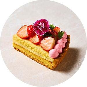 いちごのタルトカスタード